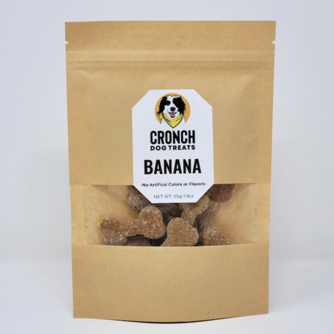 Banana Dog Cookies - Oonnie - Cronch Dog Treats