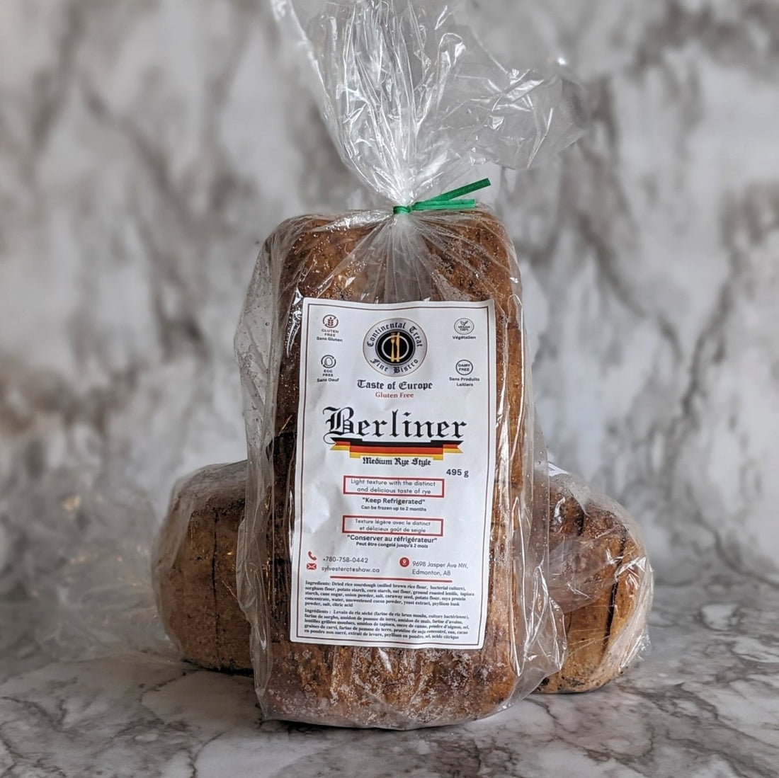 Medium Rye Style Gluten Free Bread - 495g - Oonnie - Continental Treat