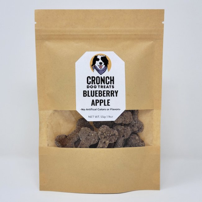 Blueberry Apple Dog Cookies - Oonnie - Cronch Dog Treats