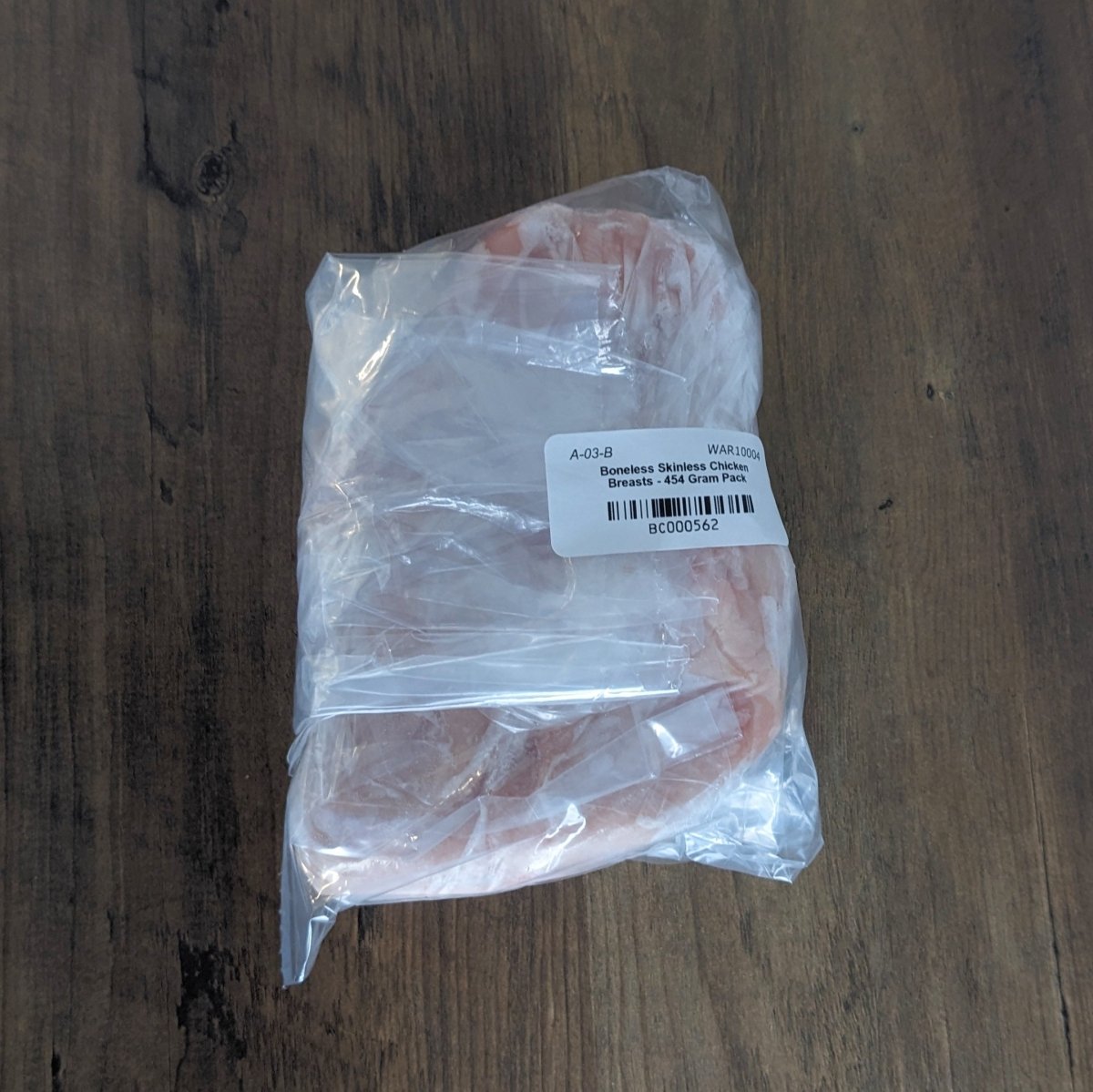 Boneless Skinless Chicken Breasts - 454 Gram Pack - Oonnie - Warburg Hutterite Colony
