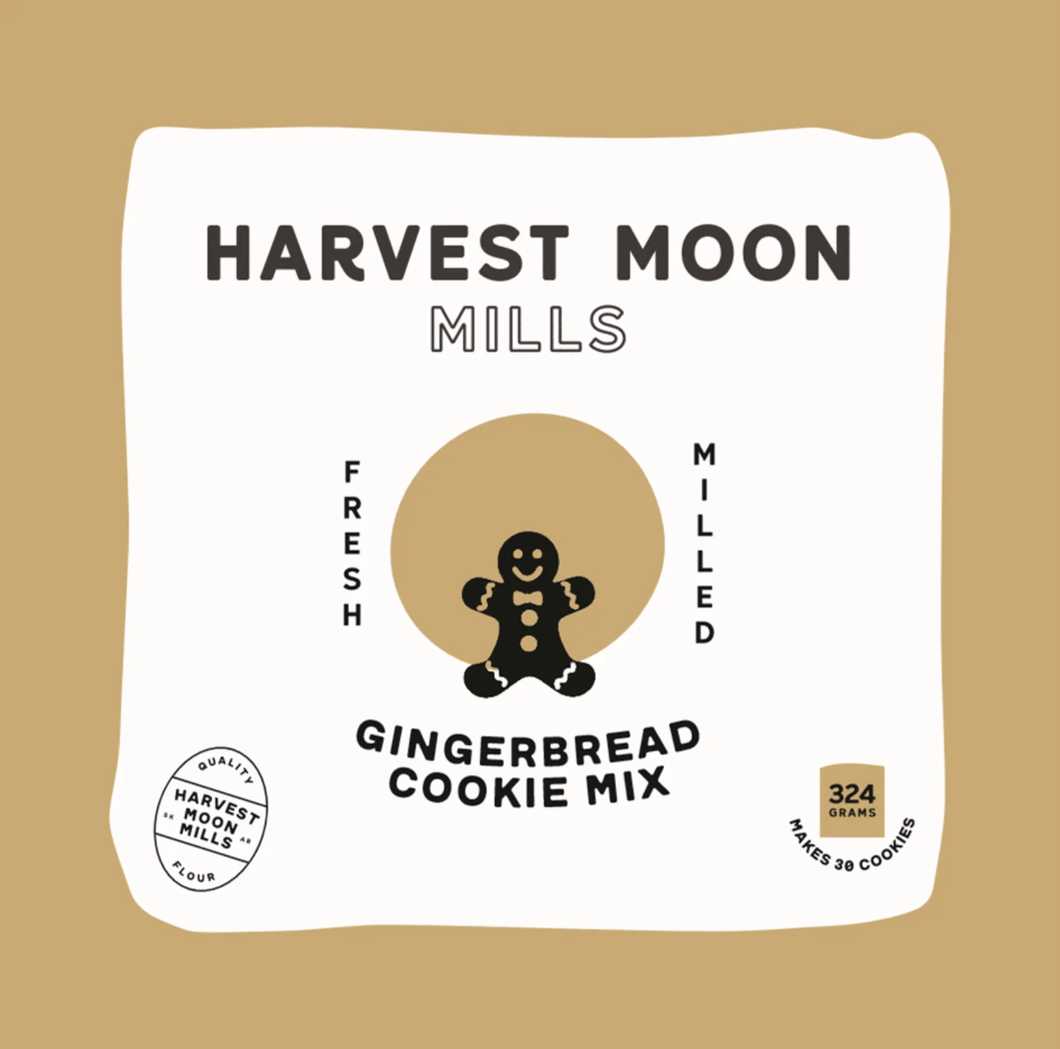 Gingerbread Cookie Mix - 324 grams - Oonnie - Harvest Moon Mills