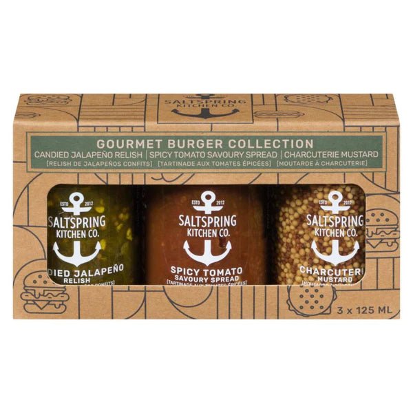 Gourmet Burger Trio Collection - 3x125 ml - Oonnie - Salt Spring Kitchen Co
