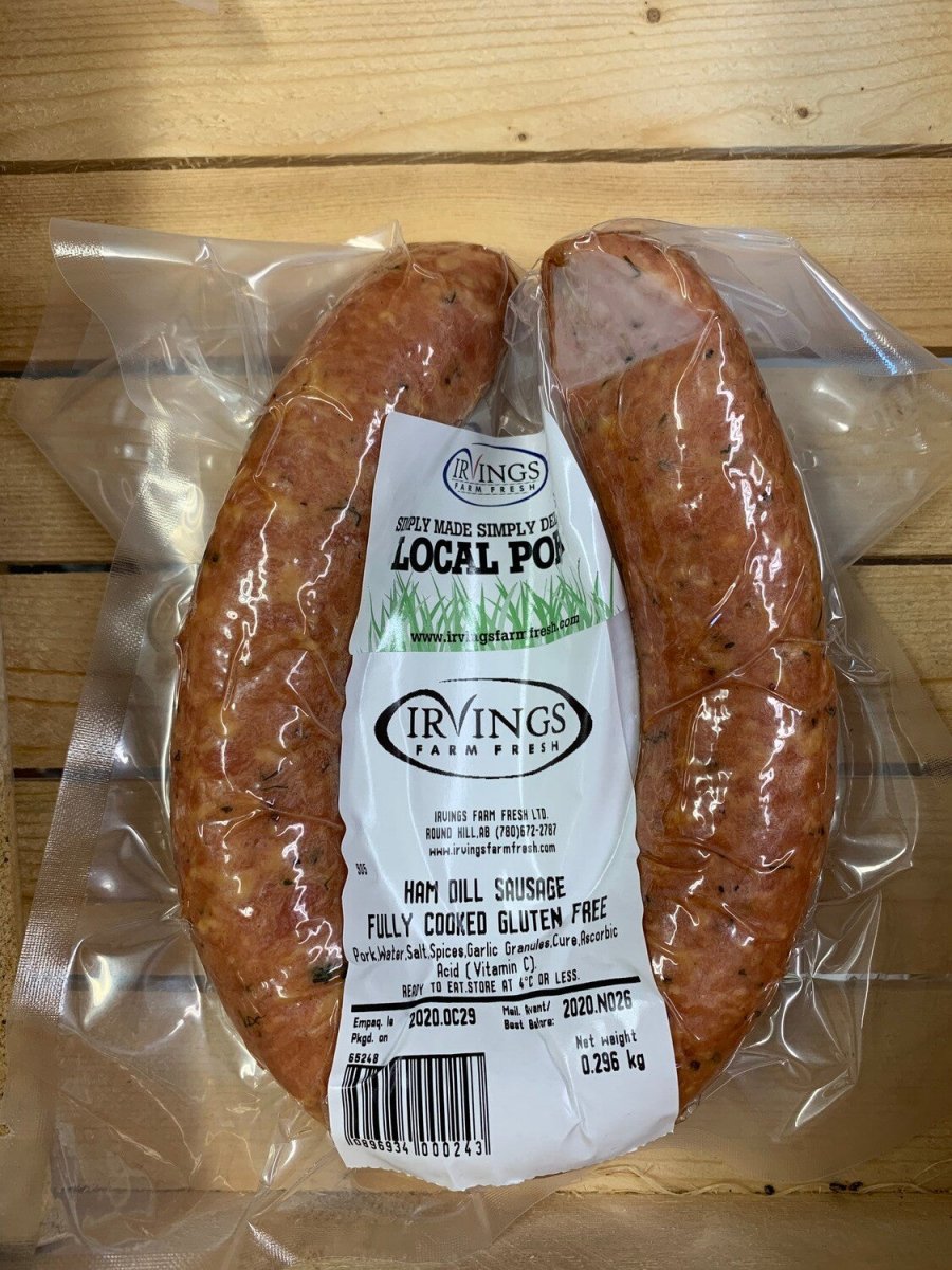 Ham Dill Sausage - 300 Gram - Gluten Free - Keto - Oonnie - Irvings Farm Fresh Pork