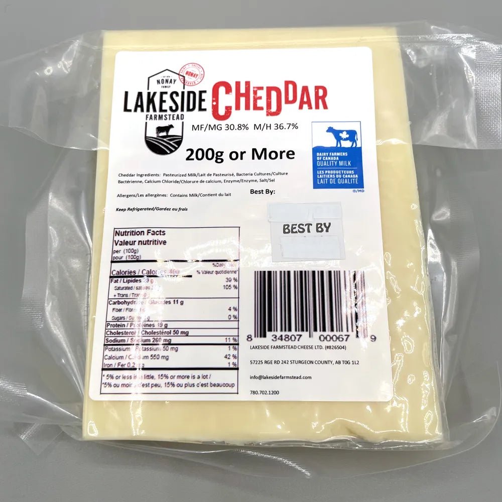 Medium Cheddar Cheese - 200 grams - Oonnie - Lakeside Dairy