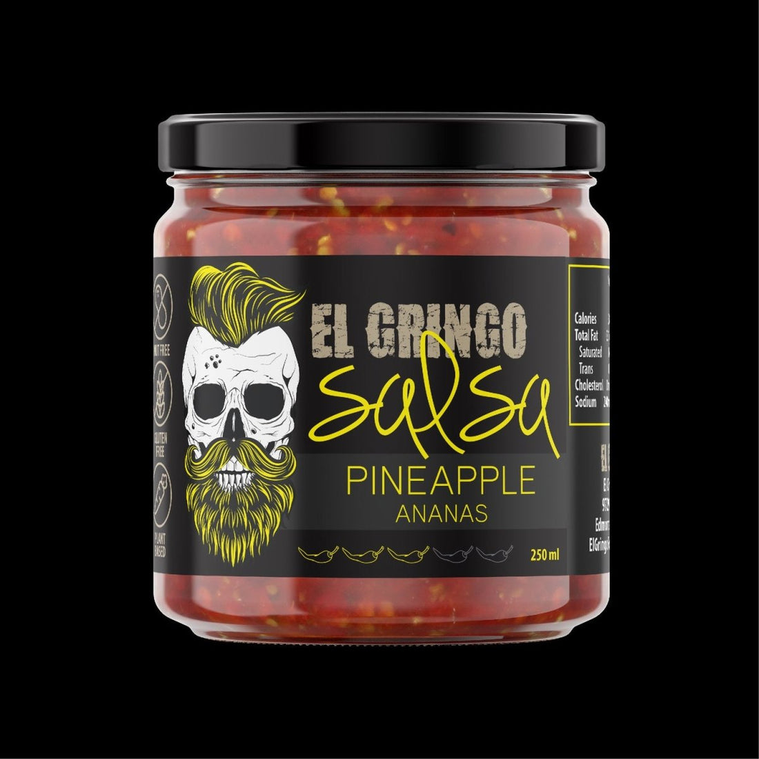 Pineapple Salsa - 375 ml Jar - Oonnie - El Gringo Foods